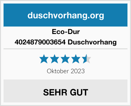 Eco-Dur 4024879003654 Duschvorhang Test