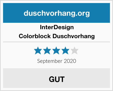 InterDesign Colorblock Duschvorhang Test