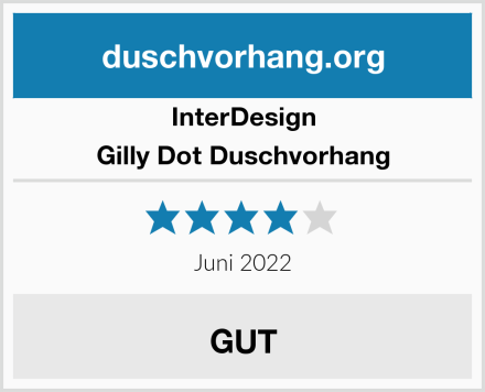 InterDesign Gilly Dot Duschvorhang Test