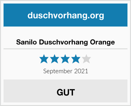  Sanilo Duschvorhang Orange Test
